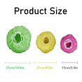 thumbnail image 2 of HLONK 60 Pcs Plastic Wrap Disposable Convenience Stretch Wrap for Food  Colorful Design Plastic Wrap, 2 of 10