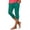 Dark Green, variant on Minjewel Capri Pants for Women - Casual Stretch High Waist Abdominal Yoga Pants Soft Compression - Workout Base 7/8 Length Bottoms,Yellow 2XL