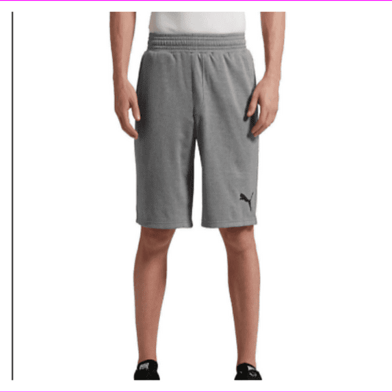 PUMA Men's NRGY Active Short 10 in" M/Medium Gray Heather