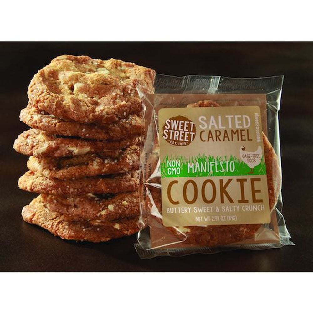 Sweet Street Salted Caramel Manifesto Cookie, 2.8 Ounce -- 48 per Case.