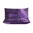 thumbnail image 3 of 3 Pcs Soft Bedding Set, Includes 1 Duvet Cover with Zipper And 2 Pillow,Shams Purple Wolf King(102"×90"), 3 of 8