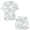 thumbnail image 4 of Cinnamoroll Women Pajamas Set Loungewear Sleepwear 2 Piece PJ Sets, 4 of 7