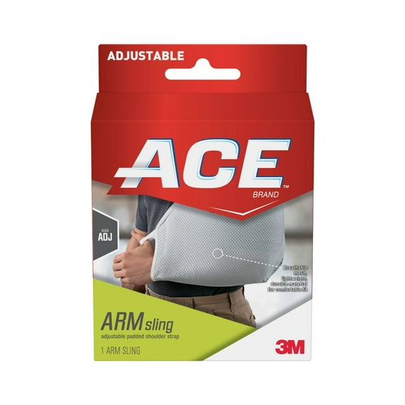 ACE Brand Arm Sling, Adjustable Padded Shoulder Strap, One Size, 1 Sling