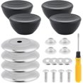 thumbnail image 1 of WWS-Pot Lid Knob Replacement, 4 Pack Pot Lid Knobs with Double Head Screwdriver, Pan Lid Holding Handles for Slow Cookers, Skillets and Kitchen Cookware Covers(As shown), 1 of 4
