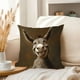 thumbnail image 5 of Short Lint Pillow Cover 18inch Cute Two Donkeys Embroidery Decorative Throw Pillowcase For Sofa Bedroom Living Room Home Decoration, 5 of 6