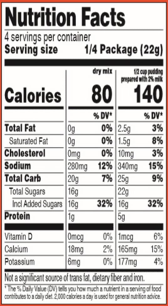 Sonic Root Beer Float Instant Pudding Mix, 4 Servings, 3.06 oz