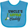 thumbnail image 3 of Inktastic Uncles Little Caddy with Golf Club and Ball Boys or Girls Baby Bib, 3 of 4