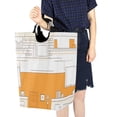 thumbnail image 7 of Cozy Kitchen Illustration Foldable Laundry Hamper 12.6x11x22.7in with Handles for Bathroom Bedroom Storage, 7 of 7