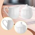 thumbnail image 1 of Juego de azucarero y crema de cerámica, jarra para crema casera, regalo de boda para restaurante, práctico azucarero con tapa y cuchara. 240 ml, 1 of 8
