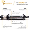 thumbnail image 2 of Level 2 EV Charger - J+ Booster 2 - 40 Amp/240V, Indoor/Outdoor, NEMA 14-50, 21ft, 2 of 8