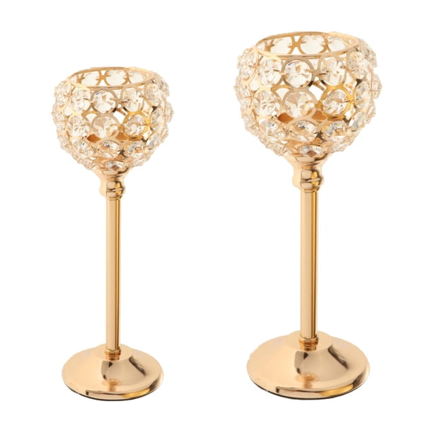 2 candelabros de cristal para decoración de mesa y banquetes. 215 cm 265 cm