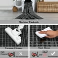 thumbnail image 6 of FairOnly 9'x12'Modern Machine Washable Non Slip Area Rug Intertwined Geometric Soft Low Pile Rug for Dining Room Bedroom Kitchen,Black, 6 of 7