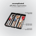 thumbnail image 2 of madesmart 3 Compartment Utensil Tray, Soft-Grip Lining, Nonslip Base, BPA-Free, Carbon/Light Grey, 2 of 3