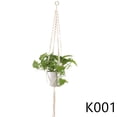 thumbnail image 2 of 3 macetas de macramé colgantes con cuerda anudada para balcón, patio, jardín, decoración, 2 of 5