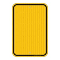 Blank Write-On Metal Sign, (2 Pack) 8 x 12 Inches Blank Metal Signs, Rust Free Aluminum, Engineer Grade Reflective Material, UV Protected, Weather/Fade Resistant, Easy to Install, Yellow