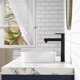 thumbnail image 4 of QinaQin Lavabo sobre encimera de cerámica blanca para baño, fácil de limpiar, sin salpicaduras, compatible con grifería universal, lavabo moderno tipo vessel para tocador, 4 of 7