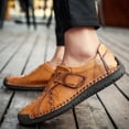 thumbnail image 5 of Men's Casual Loafers Slip On Leather Shoes Lightweight Driving Shoes Moccasins Classic Penny Loafer Flats Boat Shoes Outdoor Walking Shoes, 5 of 11