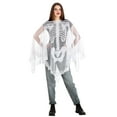 thumbnail image 1 of Adult Sheer Skeleton Costume Poncho, 1 of 4