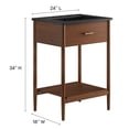 thumbnail image 3 of Zaire Bathroom Vanity in Walnut Black, 3 of 9