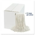 thumbnail image 3 of Cut-End Wet Mop Head, Cotton, White, #20, 12/carton, 3 of 10