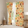 thumbnail image 3 of Erosebridal Kawaii Animal Kids Blackout Curtains Set of 2 (52x84 Each), Cat Kitten Window Curtains, 3 of 6