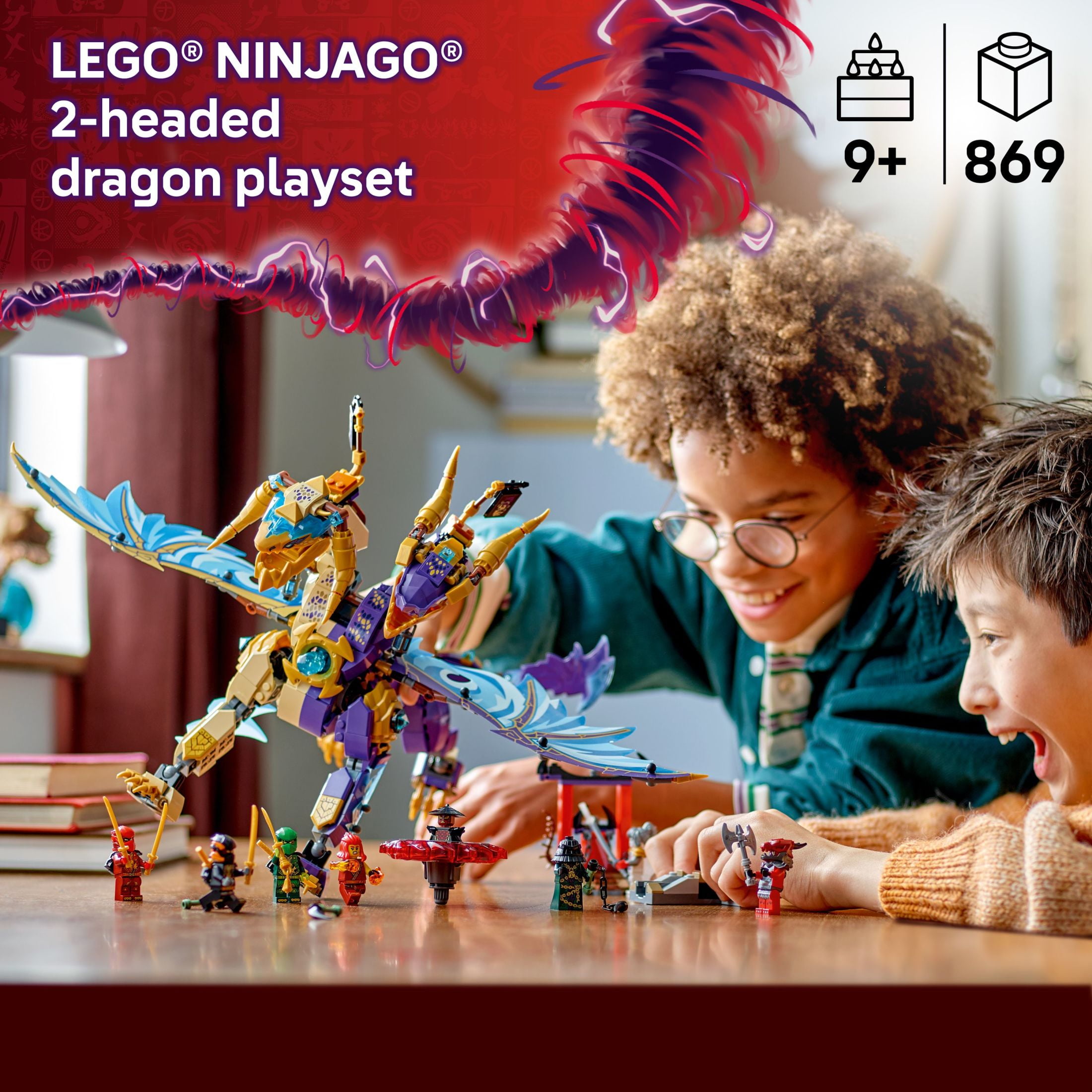 LEGO NINJAGO Arc Dragon of Focus Battle Playset - Kids Toy for