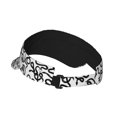 thumbnail image 2 of Zufioo Hand Drawn Snake Print Adult Hollow Hat, Sun Protection Sports Hat - Sweat-absorbent, Adjustable Velcro Style, Unisex, Suitable for Outdoors, 2 of 7