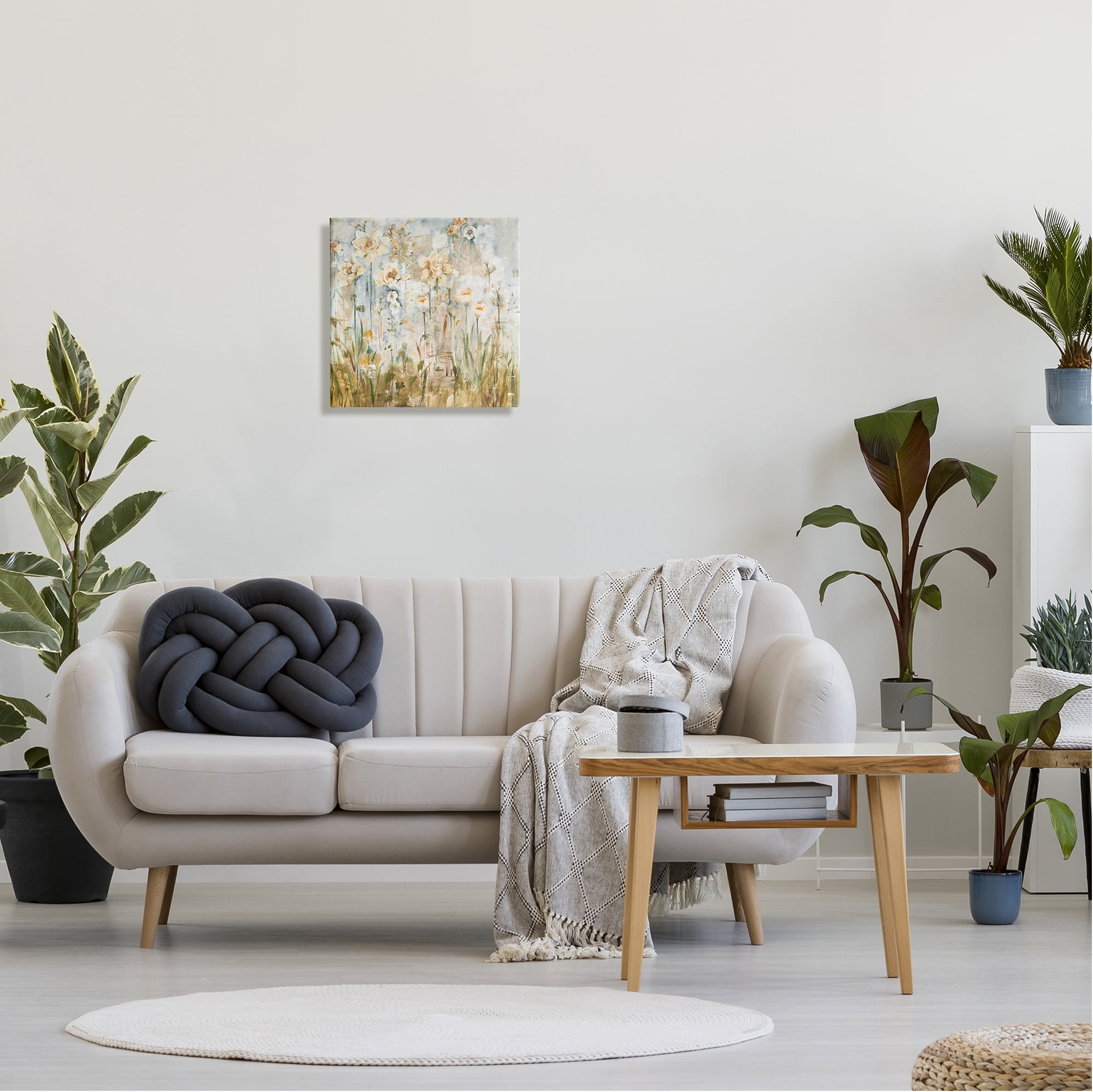 Stupell Industries Varied Blooming Flowers Among Grasses Boho Painting Painting Gallery Wrapped Canvas Print Wall Art, Design by Jill Martin