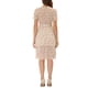 thumbnail image 3 of INSPIRE CHIC Vestido Midi Floral Vintage de Gasa con Volantes y Cuello en V para Mujer Rosa Claro S, 3 of 5