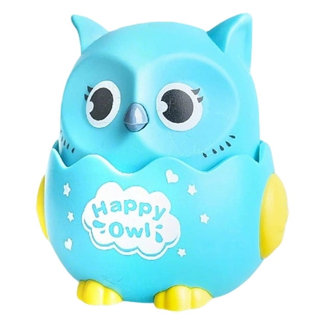 Interactive Push & Go Owl Toy for Toddlers & Babies 1-3 Years - ABS Plastic Learning Game for Motor Skill Development, Model X