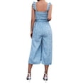 thumbnail image 3 of GORHGORH Women's Summer Fashion Wide-Leg Pant Sleeveless Floral Print Lace-Up Wide Straps Suspender Jumpsuit, 3 of 3