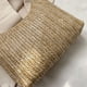 thumbnail image 5 of Bolso tejido de paja Bolso de mensajero de moda para mujer Bolso de compras informal (Caqui), 5 of 9