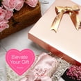 thumbnail image 3 of 12 Gift Boxes with Lids - 11x8.5x1.5 Inches, Apparel in Glossy Rose Gold Grain Texture, 3 of 4