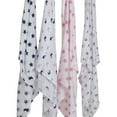 Bacati Little Sailor Boats/Whales 100 Cotton Muslin Swaddling