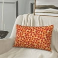 thumbnail image 5 of Sikiie Pizza Print Plush Pillow Cover, Wrinkle-proof and Stain-resistant Pillow Protector without Pillow Core, Home Decoration-14"x20", 5 of 6
