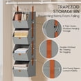 thumbnail image 5 of Organizador de Armario Colgante de 4 Niveles, Estantes para Colgar Ropa, de Armario Que Ahorra Espacio, Contenedores de Tela para Dormitorio, Color Gris., 5 of 5
