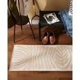 thumbnail image 4 of TOWN & COUNTRY LUXE Livie Matisse Cutout Everwash® Washable Multi-Use Decorative Rug, Kitchen Runner Rug, Low-Profile Door Mat, Bedroom Rug and Dorm Room Rug with Non-Slip Backing, Taupe, 24"x72", 4 of 10