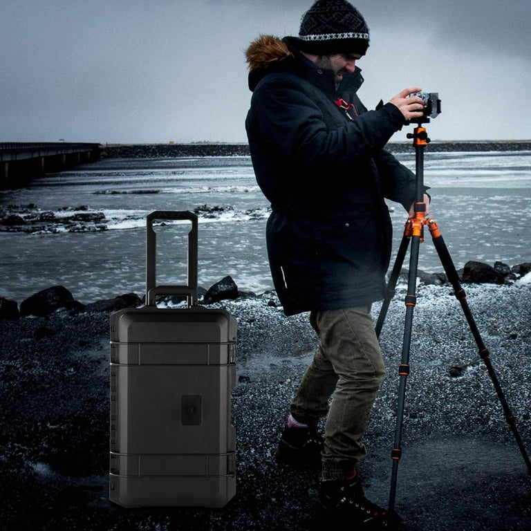 Camera Suitcase, Camera Backpack Trolley Case Bag, Waterproof