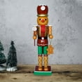 thumbnail image 3 of Wooden Nutcracker Soldier Figurine Ornament for Windmill , Multicolor, 35cm, 3 of 6