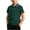 Green, variant on Boys' Short Sleeve Shirt with Tipped Collar & Cuffs, Classic Uniform Top, Breathable Casual Shirts for Kids Navy L