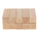 thumbnail image 1 of 5/10 piezas de dados rectangulares sin terminar, piezas de juego, bloques de madera, decoración de madera 20x20x80mm, 1 of 8