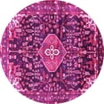 thumbnail image 1 of Ahgly Company Indoor Round Persian Pink Traditional Area Rugs, 4' Round, 1 of 4