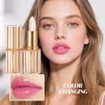 thumbnail image 2 of Colour Changing Lipstick, Tinted Lip Balm, Lip Stain Long Lasting, Lipstick Sets for Women, Suitable for All Skin Tones, Create a Charming Look, Moisturizing Lips, Gold leaf 3.5g * 2, 2 of 8