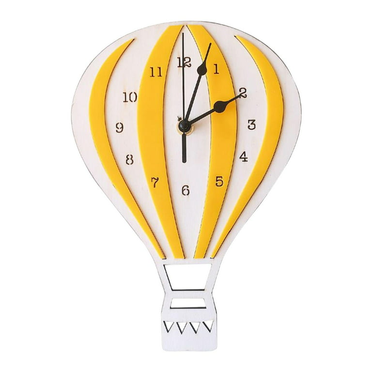 Hot Air Balloon Wall Clock - 掛け時計、壁掛け時計