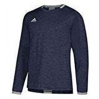 Adidas Men's Adult Fielders Choice Pullover Shirt Top Kangaroo Pocket (Navy S)