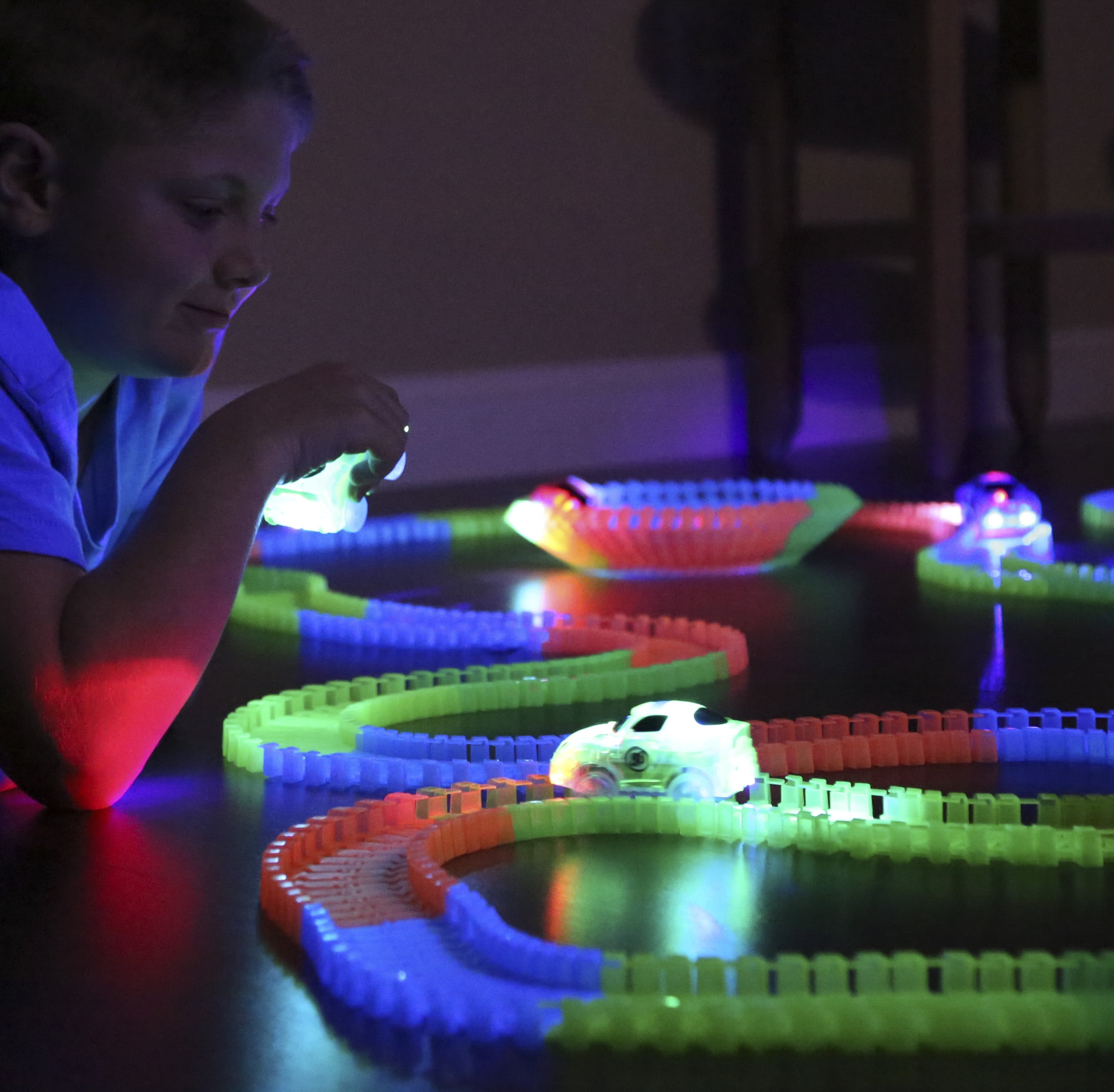 light up cars and track as seen on tv