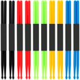 thumbnail image 1 of MUKCHAP 10 pares de baquetas de nailon 5A, baquetas de plástico antideslizantes para ejercicios, baquetas multicolores para instrumentos, práctica de percusión, relajación del rendimiento, 1 of 5