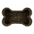 thumbnail image 3 of Bone Dry Pet Storage, Bone Shape Hyacinth Toy Basket, Dark Brown / Gray Wash, Small, 3 of 3