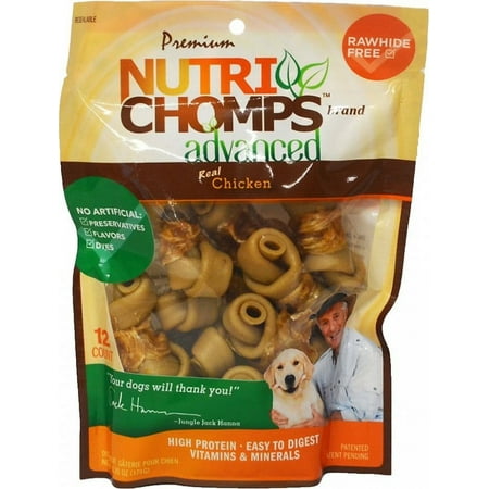 UPC: 0015958989031 | Nutri Chomps Advanced Mini Knot Dog Treat Chicken Flavor
