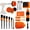 Orange, variant on Mateauto Car Detailing Brush Set,20PCS Drill Brush Set,Car Interior Detailing Kit & Car Wash Kit with Boar Hair Detail Brush and Cleaning Gel for Wheel,Dashboard,Air Vent,Leather and Exterior